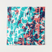 Marbled paper art background, with bright and pret wandteppich (Vorderseite (Horizontal))