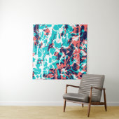 Marbled paper art background, with bright and pret wandteppich (Beispiel (Horizontal))