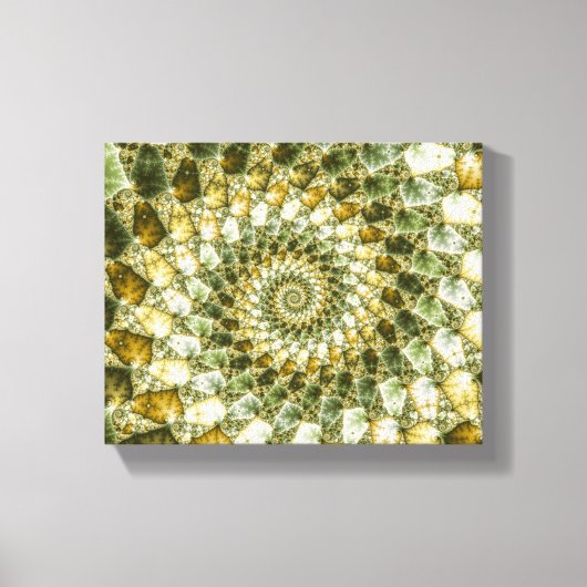 Marbled Shards - Mandelbrot Art Leinwanddruck (Vorderseite)