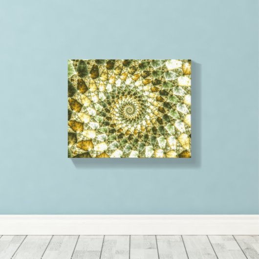 Marbled Shards - Mandelbrot Art Leinwanddruck (Insitu (Holzboden))