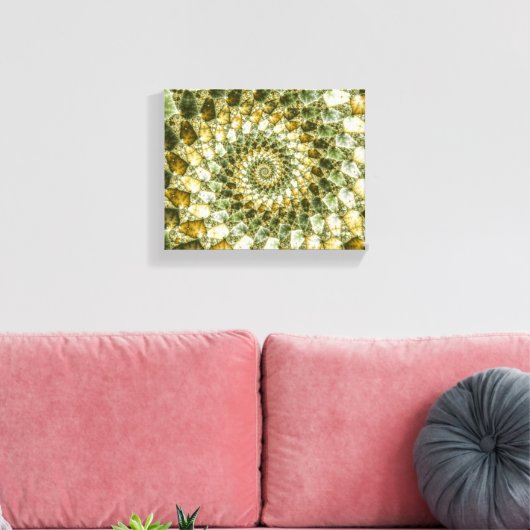 Marbled Shards - Mandelbrot Art Leinwanddruck (Insitu (Wohnzimmer))