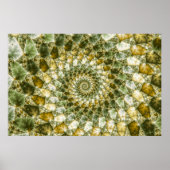 Marbled Shards - Mandelbrot Art Poster (Vorne)