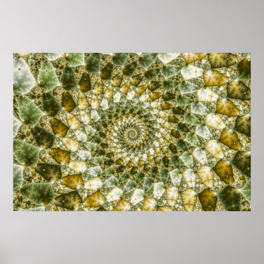 Marbled Shards - Mandelbrot Art Poster (Vorne)