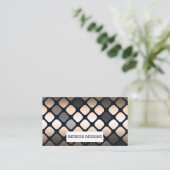 Marbled Slab | Granitgesellschaft | Geometrisches  Visitenkarte (Stehend Vorderseite)