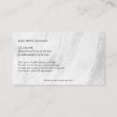 Marbled Slab | Granitgesellschaft | Geometrisches  Visitenkarte (Rückseite)