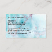 Marbled Slab | Ocean Granite Visitenkarte (Rückseite)