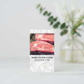 Marbled Steak | Restaurant Visitenkarte (Stehend Vorderseite)