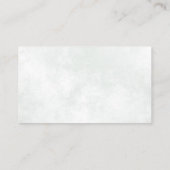 Marbled Steel Blue Simple Beruflich Foto Visitenkarte (Rückseite)