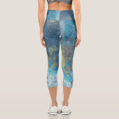 Marbled Stone Capri Leggings (Rückseite)