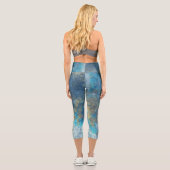 Marbled Stone Capri Leggings (Rückseite)
