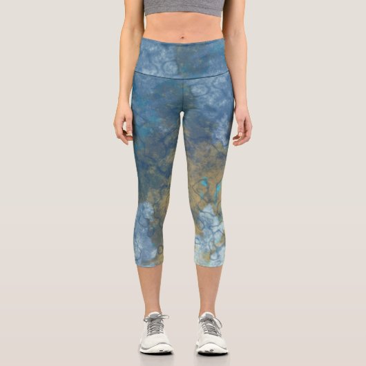 Marbled Stone Capri Leggings (Vorderseite)