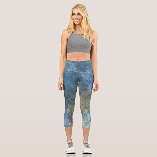 Marbled Stone Capri Leggings (Vorderseite)