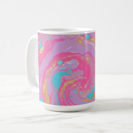 Marbled Swirl Kaffeetasse (Vorderseite Links)