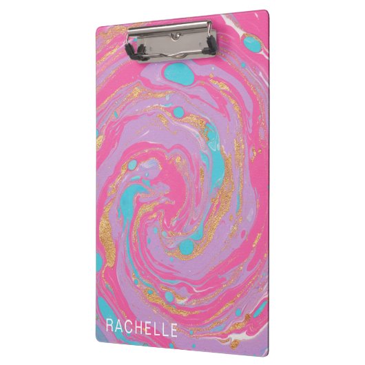 Marbled Swirl Klemmbrett (Links)