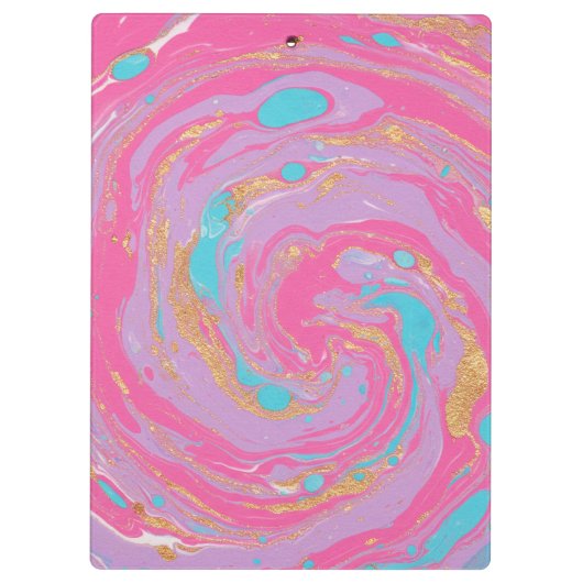 Marbled Swirl Klemmbrett (Rückseite)