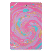 Marbled Swirl Mini Klemmbrett (Rückseite)