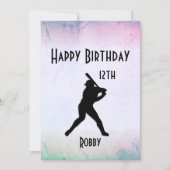 Marbled Ticket Baseball Geburtstagsparty Einladung (Vorderseite)