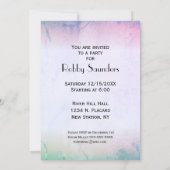 Marbled Ticket Baseball Geburtstagsparty Einladung (Rückseite)