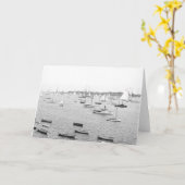 Marblehead Hafen-Massachusetts-Gruß-Karte 1900 Karte (Gelbe Blume)