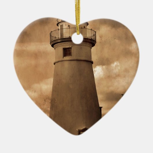 Marblehead Leuchtturm Keramik Ornament (Vorne)