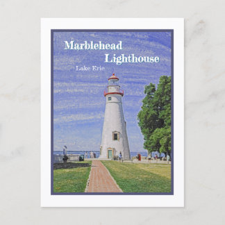 Marblehead Leuchtturm/Lake Erie Postkarte
