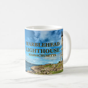 Marblehead Leuchtturm, Massachusetts-Tasse Kaffeetasse