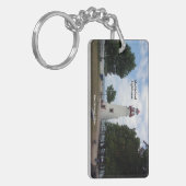 Marblehead-Leuchtturm-Rechteck-Schlüsselkette Schlüsselanhänger (Vorderseite links)