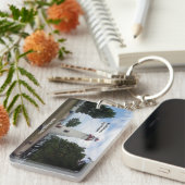 Marblehead-Leuchtturm-Rechteck-Schlüsselkette Schlüsselanhänger (Vorderseite rechts)