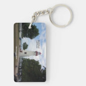 Marblehead-Leuchtturm-Rechteck-Schlüsselkette Schlüsselanhänger (Rückseite)