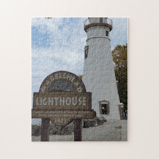 Marblehead Lighthouse auf einem Puzzle (Vertikal)