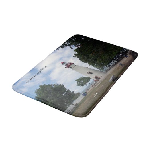 Marblehead Lighthouse bathmat Badematte (Schrägansicht)