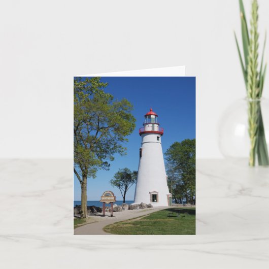 Marblehead Lighthouse Blank Note Card, 4" x 5,6" Karte (Vorderseite)