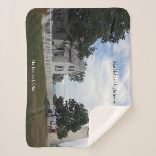 Marblehead Lighthouse breite Sherpa Decke Sherpadecke (Vorderseite)