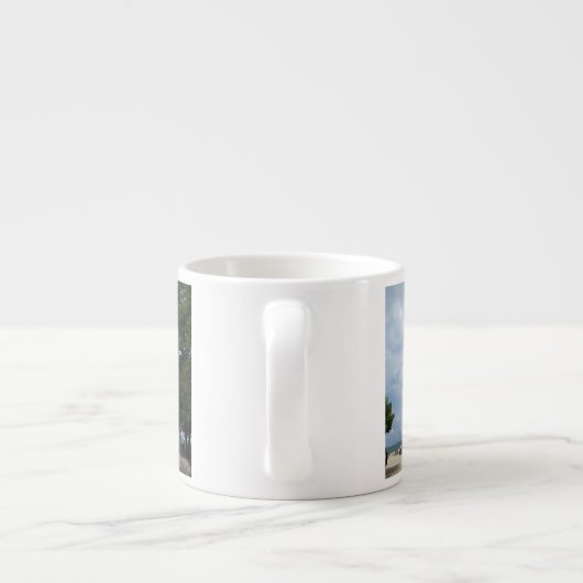 Marblehead Lighthouse Geschichte Espresso Tasse (Rückseite)