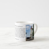 Marblehead Lighthouse Geschichte Espresso Tasse (Vorderseite Rechts)