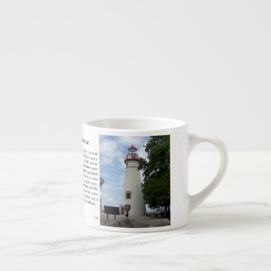 Marblehead Lighthouse Geschichte Espresso Tasse (Rechts)
