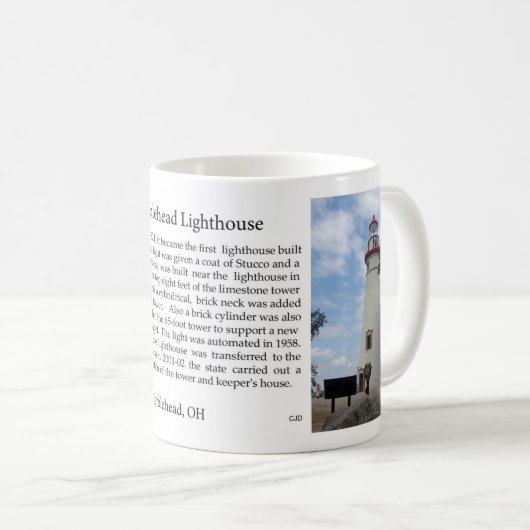 Marblehead Lighthouse Geschichte Tasse (VorderseiteRechts)