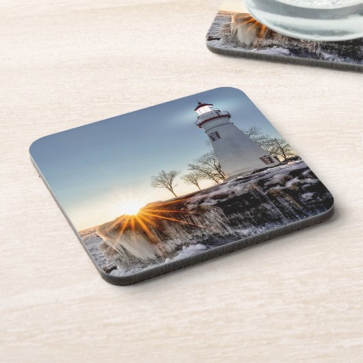 Marblehead Lighthouse Getränkeuntersetzer (Linke Seite)