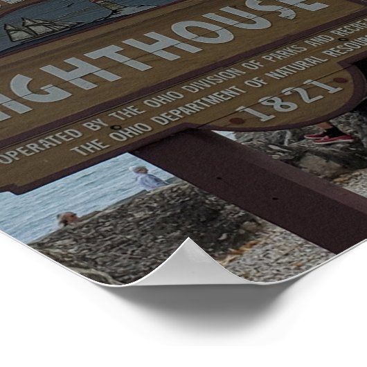 Marblehead Lighthouse in Marblehead, OH, erschaffe Poster (Ecke)