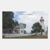Marblehead Lighthouse & Keepershouse Aufkleber (Vorderseite)
