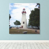 Marblehead Lighthouse Leinwand pring (Insitu (Holzboden))