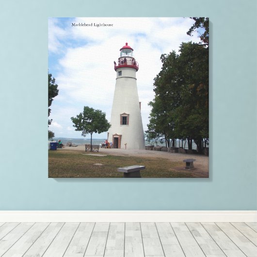 Marblehead Lighthouse Leinwand pring (Insitu (Holzboden))