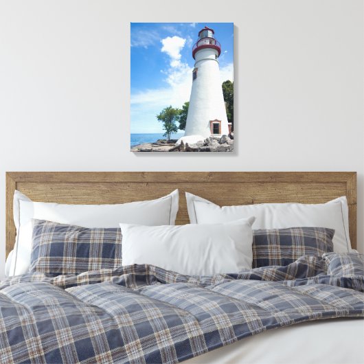 Marblehead Lighthouse Leinwanddruck (Insitu (Schlafzimmer))