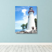 Marblehead Lighthouse Leinwanddruck (Insitu (Holzboden))