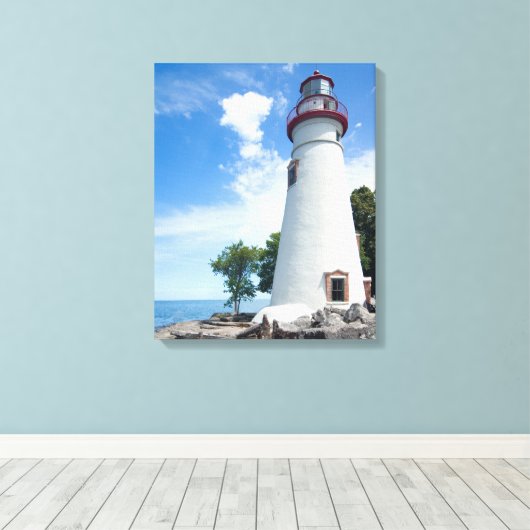Marblehead Lighthouse Leinwanddruck (Insitu (Holzboden))