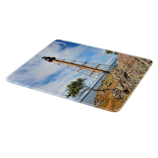Marblehead Lighthouse, Massachusetts Cutting Board Schneidebrett (Ecke)