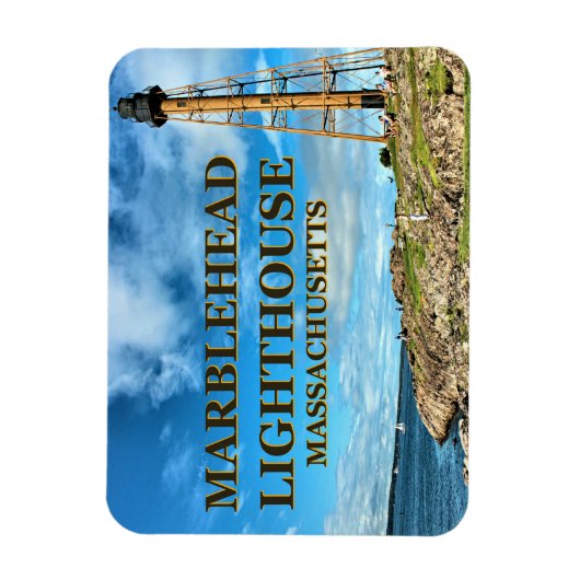 Marblehead Lighthouse, Massachusetts Flexi Magnet (Vertikal)