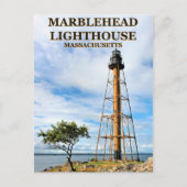 Marblehead Lighthouse, Massachusetts Postkarte (Vorderseite)