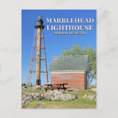Marblehead Lighthouse, Massachusetts Postkarte (Vorderseite)