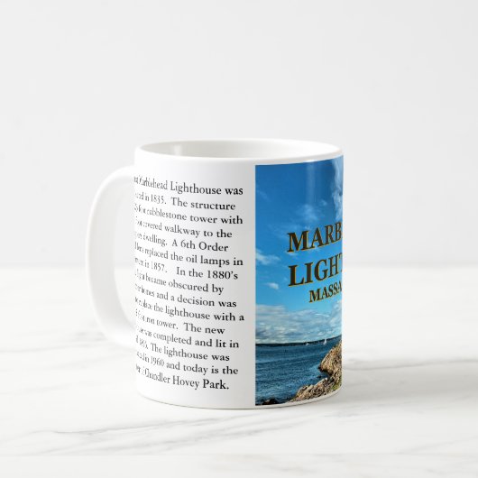 Marblehead Lighthouse, Massachusetts Tasse (Vorderseite Links)